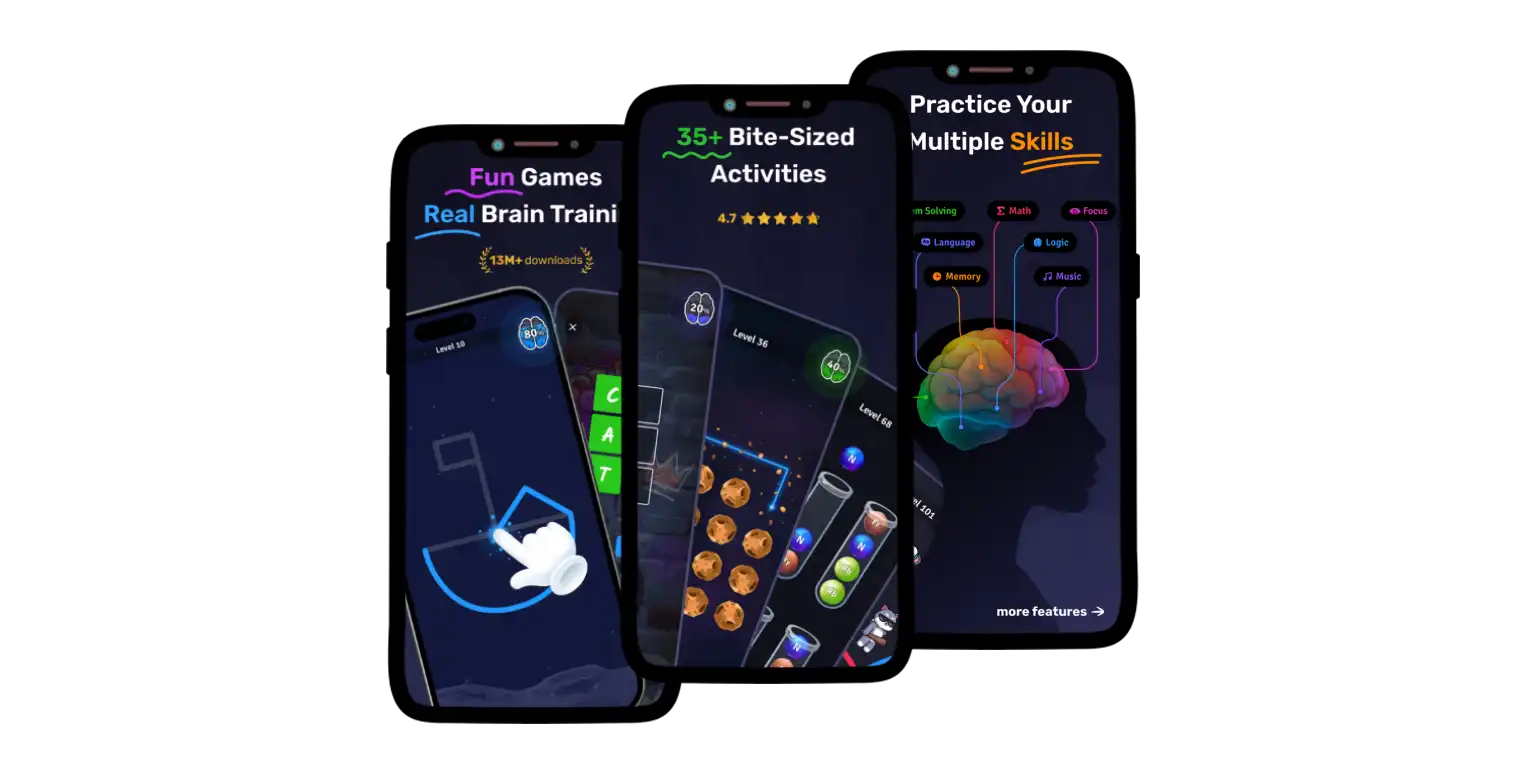 A screen from the Mind Elevate app showing the IQ test it offers.